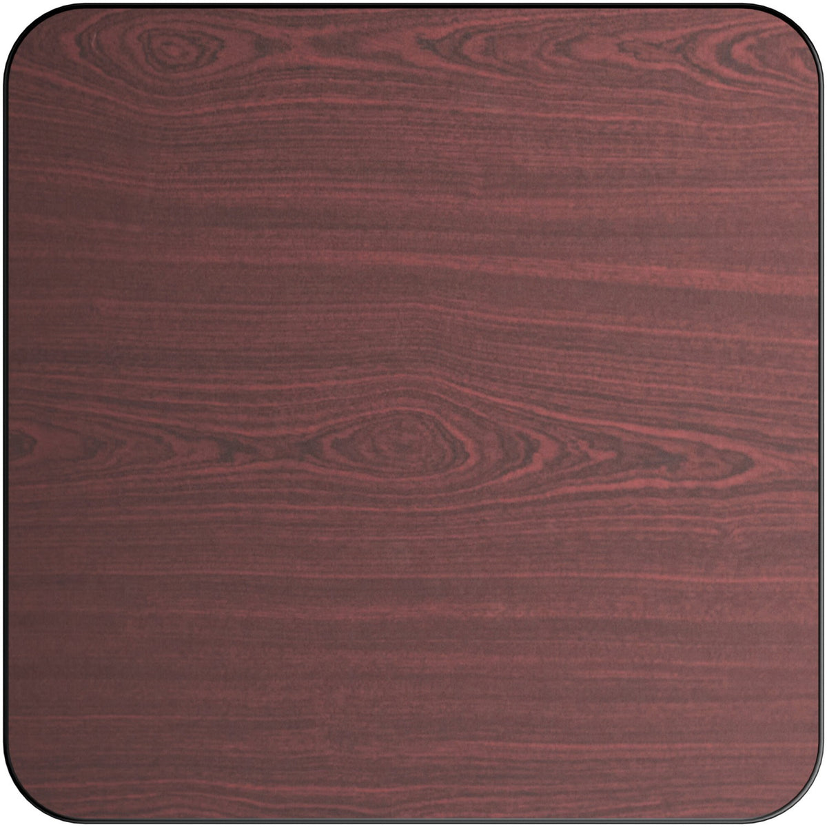 Laminated Square Table top Reversible Mahagony & Black 30x30'' - TT3030MB