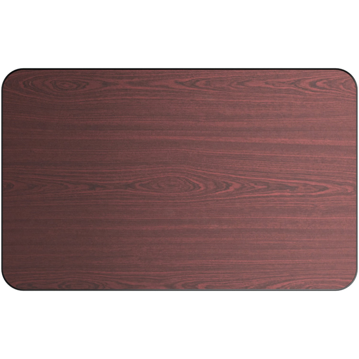 Laminated Rectangular Table top Reversible Mahagony & Black 48x30'' - TT3048MB