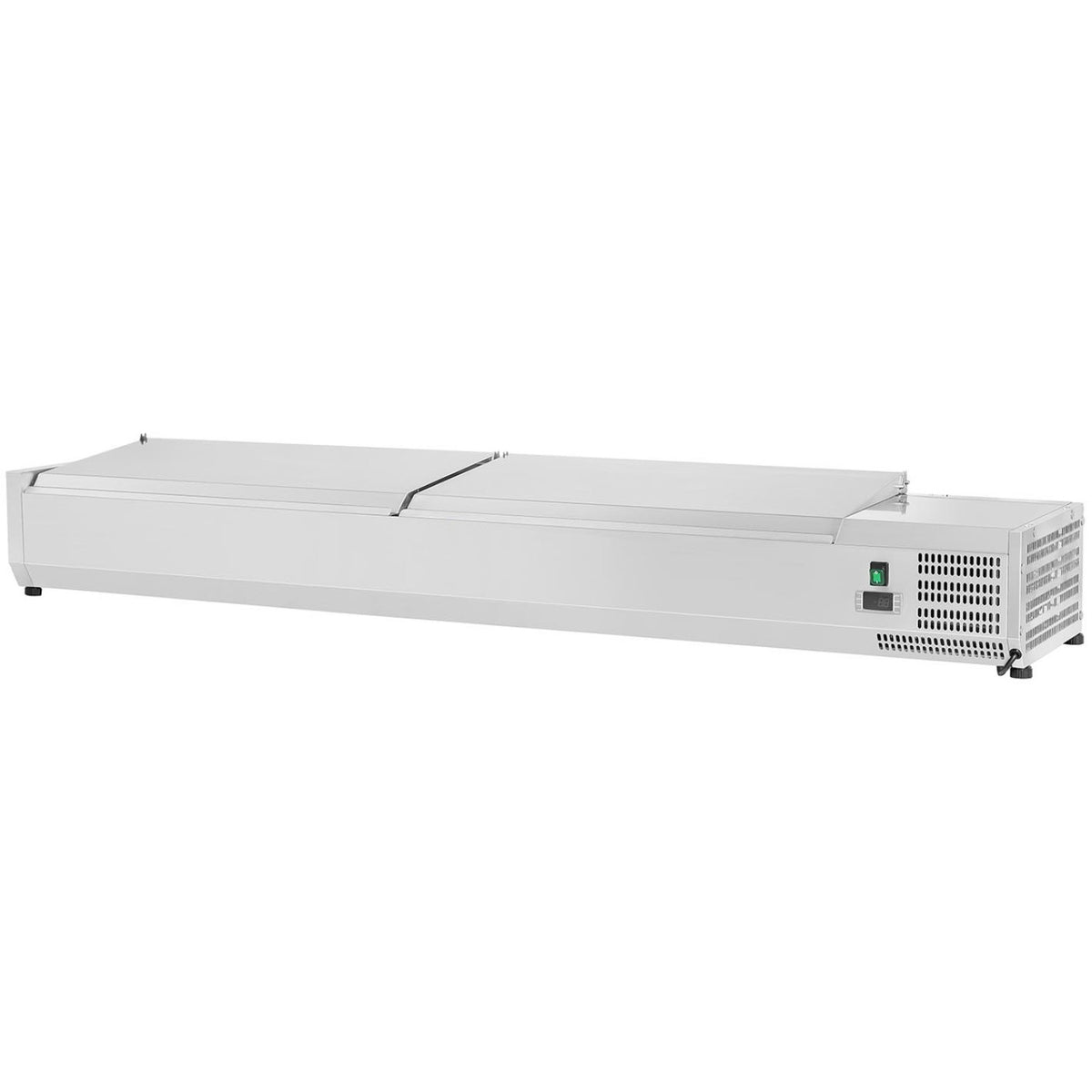 Refrigerated Servery Prep Top 2000mm 10xGN1/4 Depth 330mm Stainless steel lid | THVD2000/330 - THVD2000/330