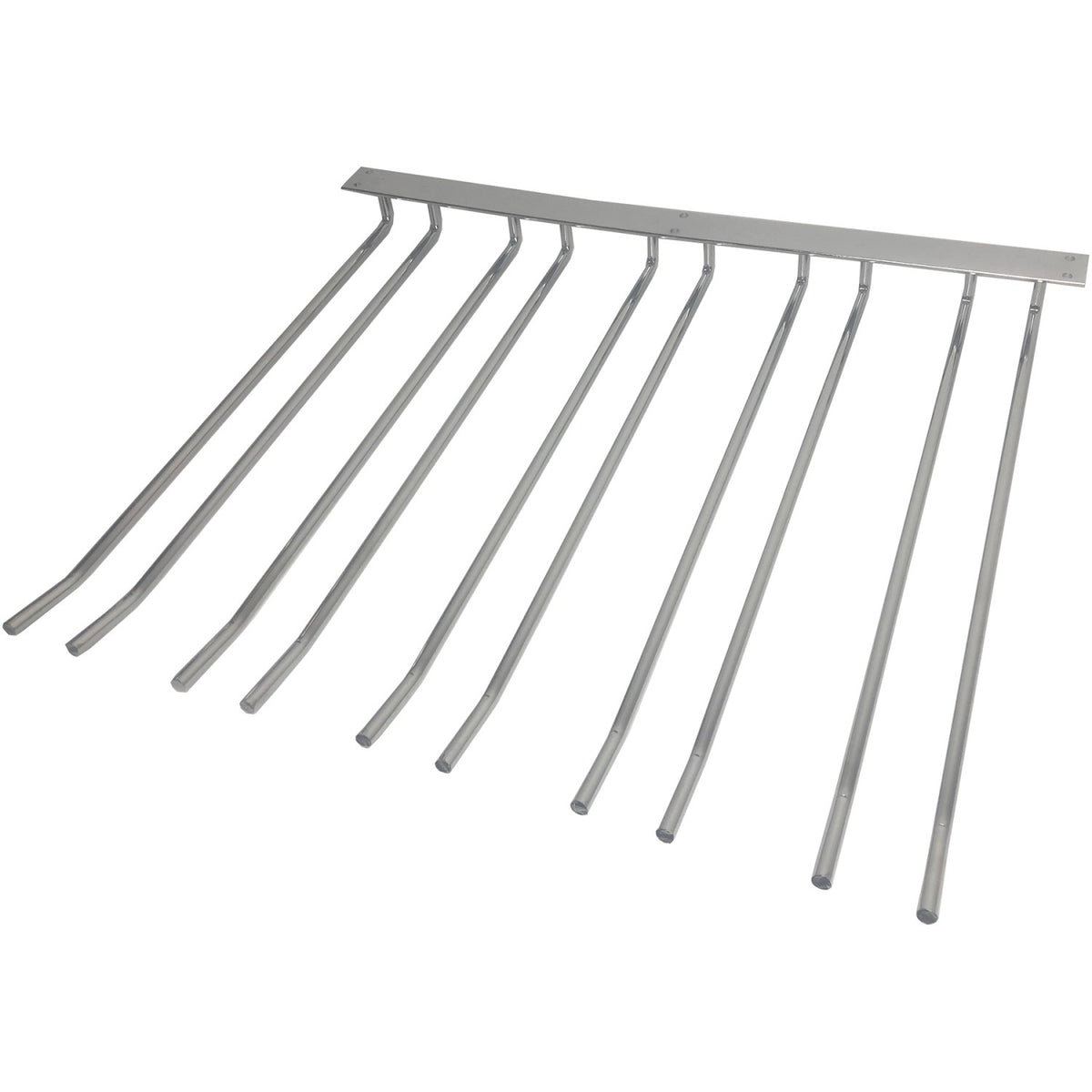 Wine Glass Rack Silver Ceiling mounted Length 400mm 20 wine glasses - WGB58500400S