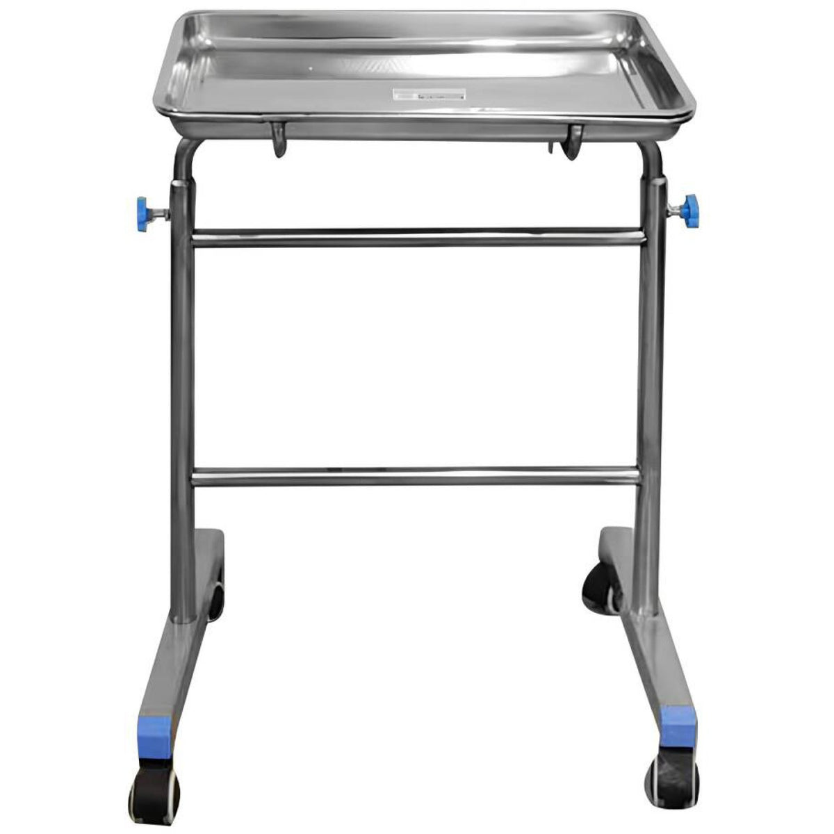 Professional Instrument Stand Salon Tray Double Leg Stainless Steel 600x400x900mm - WHTSD