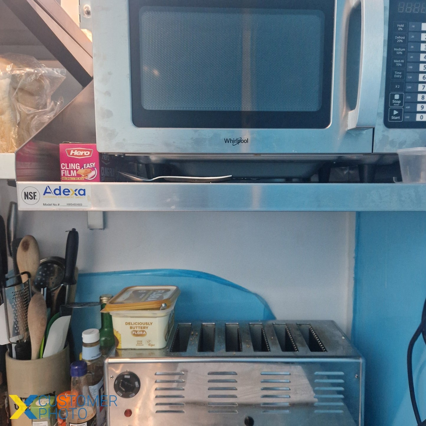 Microwave Shelf Stainless steel 600x450mm - WMS450X600