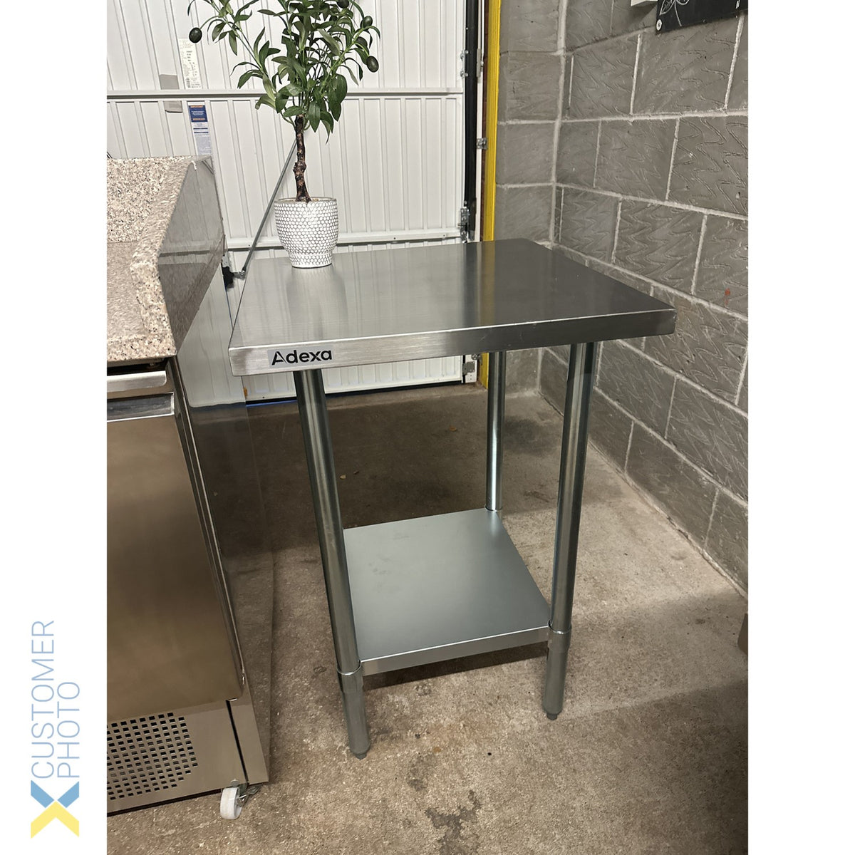 Commercial Stainless Steel Work Table Bottom shelf 600x600x900mm - WT6060G