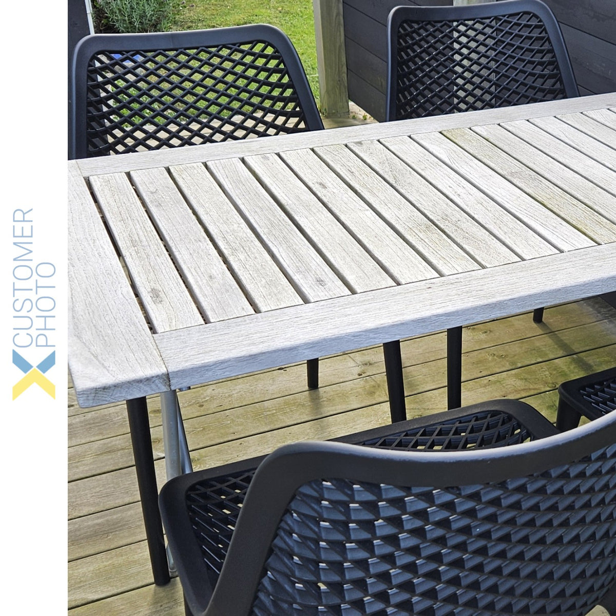 Bistro Dining Chair Plastic Black Indoors & Outdoors - WW036BLACK
