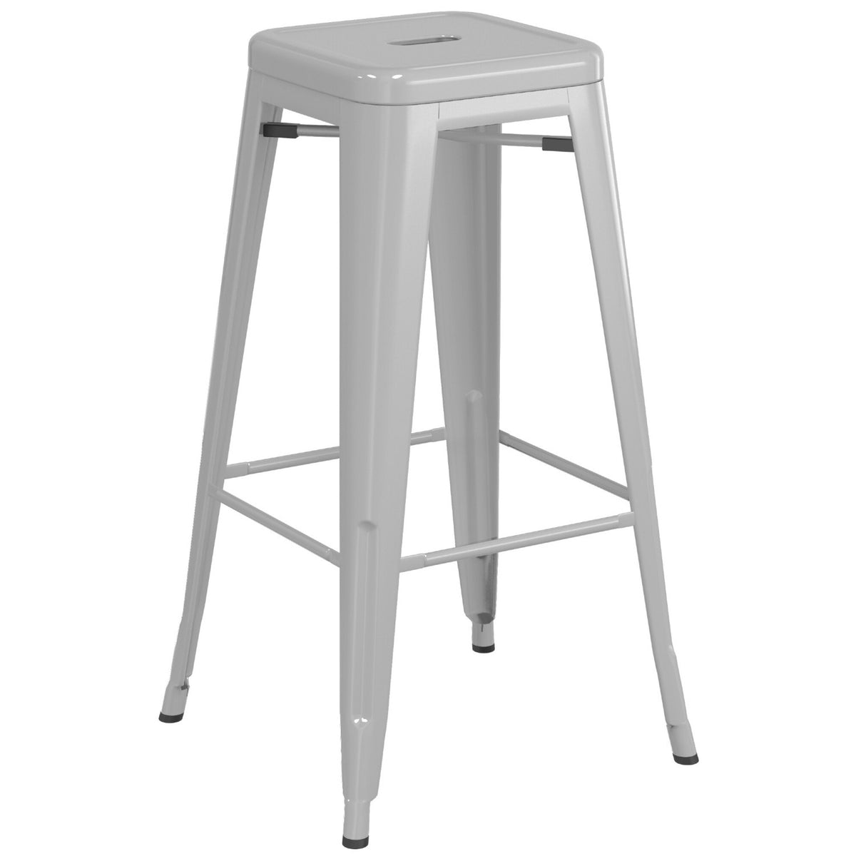 High Bar Stool Steel Light Grey - WW61G