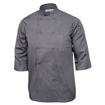 Chef Works Unisex Chef Jacket Grey S - A934-S