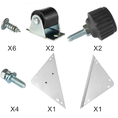 Nisbets Essentials Chest Freezer Complete Castors & Plates (2 Pack) - AL107