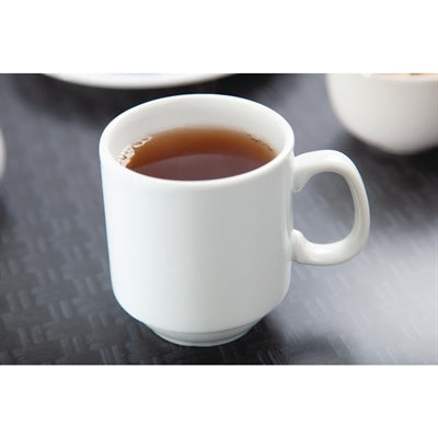 Olympia Whiteware Stacking Mugs 284ml (12 Pack) - CB461