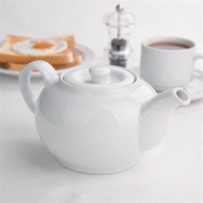 Olympia Whiteware Teapots 876ml (4 Pack) - CB474