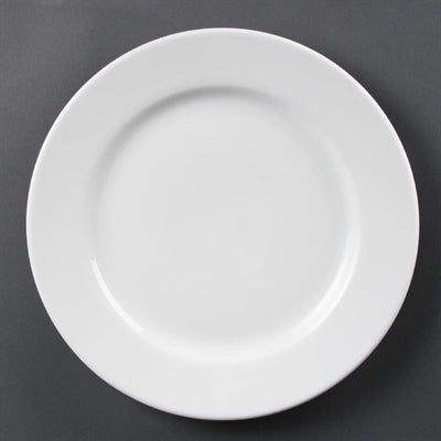 Olympia Whiteware Wide Rimmed Plates 310mm (6 Pack) - CB483