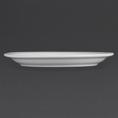 Olympia Whiteware Narrow Rimmed Plates 230mm (12 Pack) - CB489
