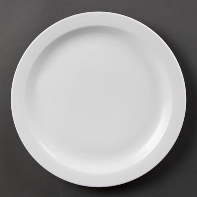 Olympia Whiteware Narrow Rimmed Plates 280mm (6 Pack) - CB491