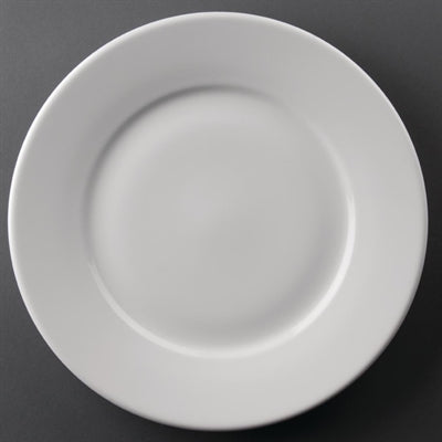 Olympia Athena Wide Rimmed Plates 254mm (12 Pack) - CC209