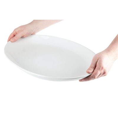Olympia Whiteware French Deep Oval Plate 500mm - CC892