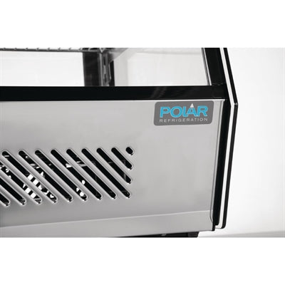 Polar G-Series Energy Efficient Countertop Food Display Fridge Black 160Ltr - GP291