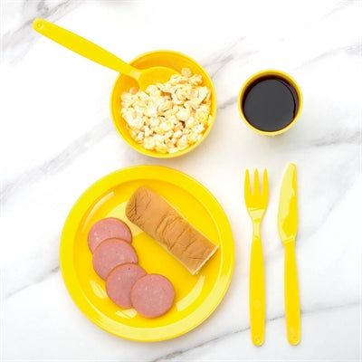 Olympia Kristallon Polypropylene Plates Yellow 230mm (12 Pack) - CB767