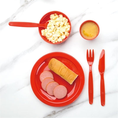 Olympia Kristallon Polypropylene Plates Red 230mm (12 Pack) - CB770