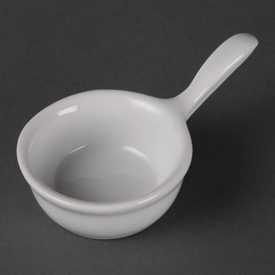 Olympia Whiteware Miniature Pan Shaped Bowls 35ml (12 Pack) - CE544