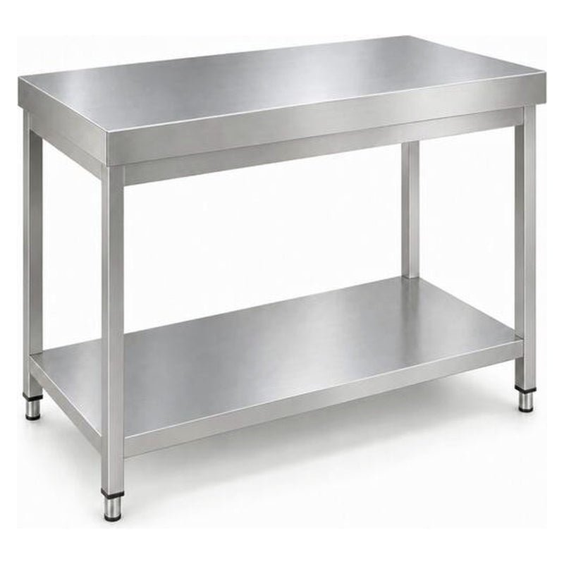 Commercial Stainless Steel 2 Tier Work Table 700 x 700 x 850mm - QNH66017