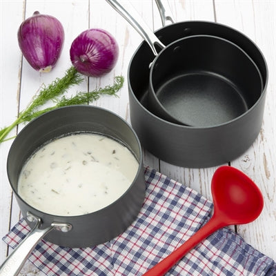 Vogue Anodised Aluminium Non-Stick Saucepan 16cm - CP762