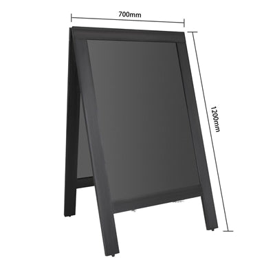 Olympia Pavement Board Black Wooden Frame 700x1200mm - CU993