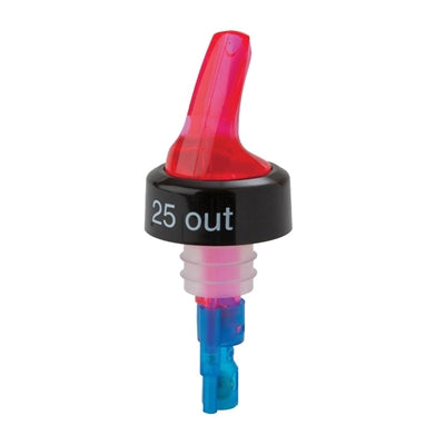 Beaumont Red Quick Shot 3-Ball Pourer 25ml (12 Pack) - 3030BM