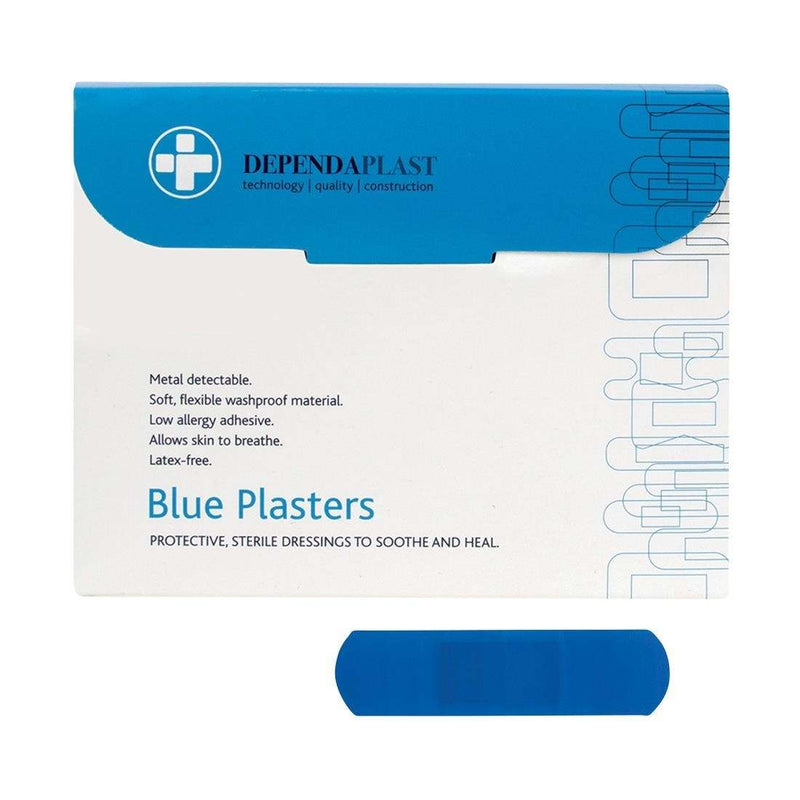 Beaumont Dependaplast Blue Plasters 75 x 25mm Pack of 100 CZ569