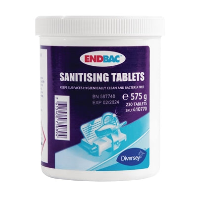 Endbac Sanitising Tablets (230 Pack) - CX847