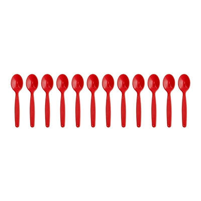 Olympia Kristallon Polypropylene Spoons Red (12 Pack) - DL122