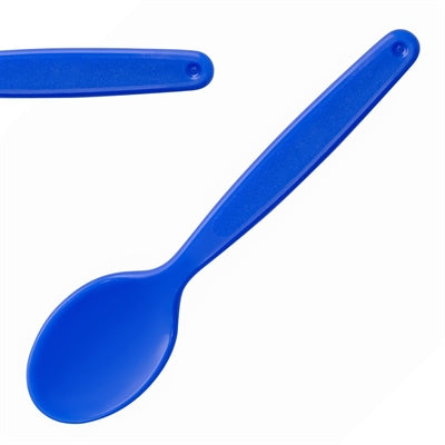Olympia Kristallon Polypropylene Spoons Blue (12 Pack) - DL125