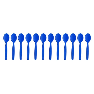 Olympia Kristallon Polypropylene Spoons Blue (12 Pack) - DL125