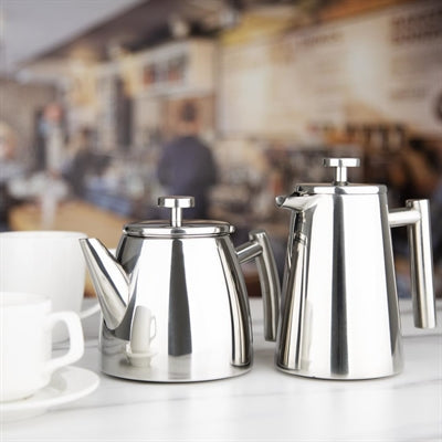 Olympia Conical Insulated Stainless Steel Teapot with Filter 350ml - DP600