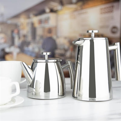 Olympia Conical Insulated Stainless Steel Teapot with Filter 600ml - DP601