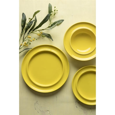 Olympia Heritage Raised Rim Plates Yellow 253mm (4 Pack) - DW147