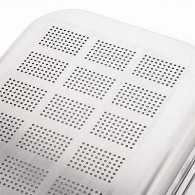 Vogue Heavy Duty Stainless Steel Perforated 1/1 Gastronorm Tray 65mm - DW461