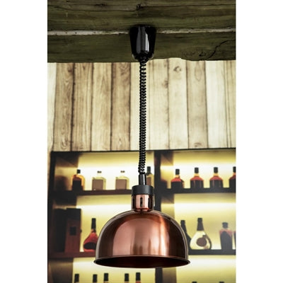 Buffalo Retractable Dome Heat Shade Copper Finish - DY460