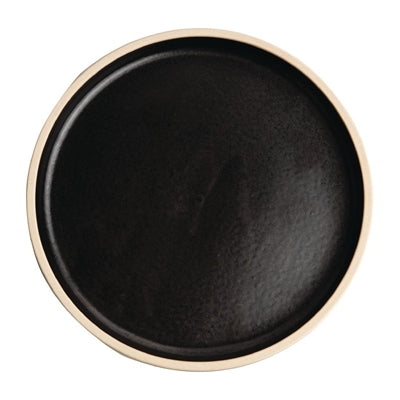 Olympia Canvas Flat Plates Delhi Black 180mm (6 Pack) - FA314