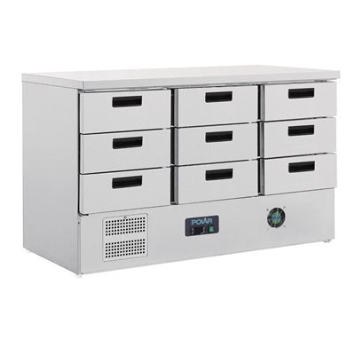 Polar G-Series Refrigerated Counter Fridge with 9 Drawers 368Ltr - FA441