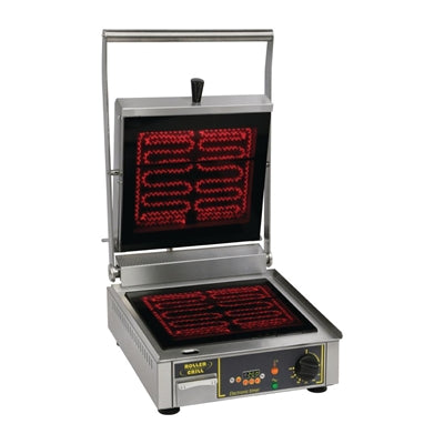 Roller Grill Premium VC FT Single Flat Plate Contact Grill - FE146