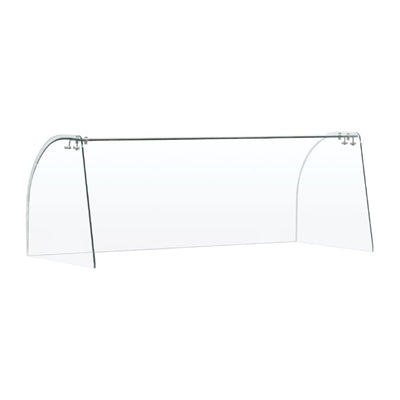 Curved Glass Sneeze Guard Assembly - FT282