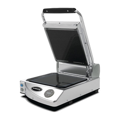 Spidocook Spidoglass Single Ribbed Upper Smooth Lower Contact Grill Digital - FT847