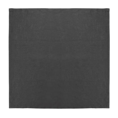 Olympia Linen Table Napkin Black 400x400mm (12 Pack) - FW697