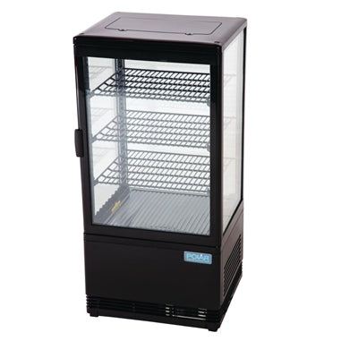 Polar C-Series Energy Efficient Display Fridge Black 68Ltr - CX577