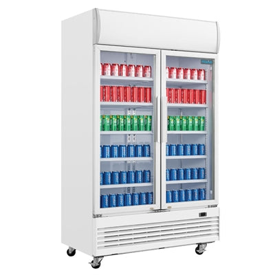 Polar G-Series Upright Display Cooler with Light Box 950Ltr - GE580
