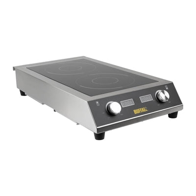 Buffalo Heavy Duty Double Induction Hob 7kW - GF239