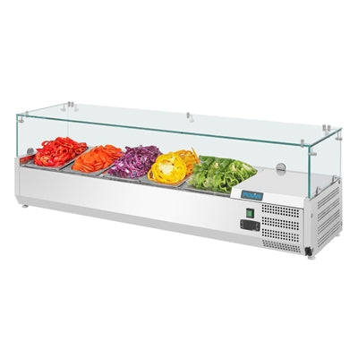 Polar G-Series Countertop Prep Fridge 4x GN 1/3 & 1x 1/2GN - GH261