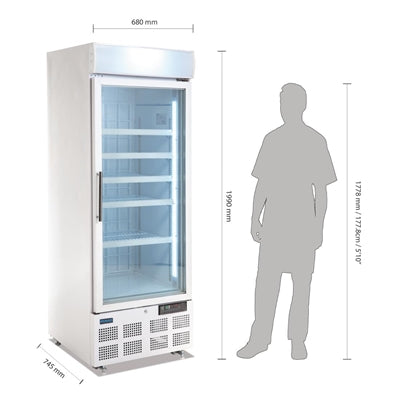 Polar G-Series Upright Display Freezer 412Ltr - GH506