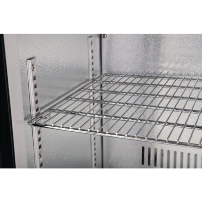 Polar G-Series Back Bar Cooler with Hinged Doors Black 330Ltr - GL004