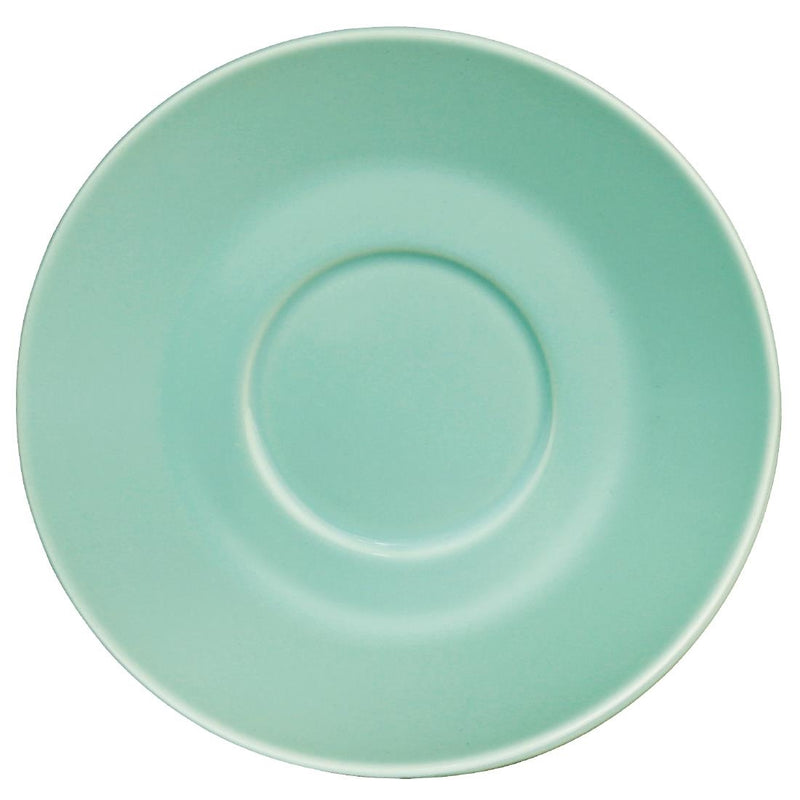 Olympia Cafe Espresso Saucers Aqua 158mm (12 Pack) - GL464