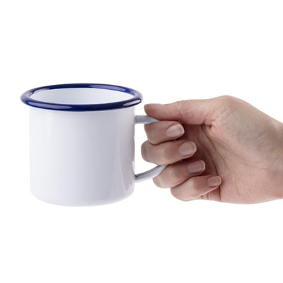 Olympia Enamel Mugs 350ml (6 Pack) - GM516